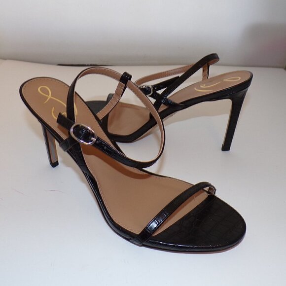 Sam Edelman Doran Strappy Sandal Croc Embossed sz 10 Women New - Picture 5 of 6